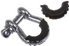 Daystar® KU70056BK D-Ring Isolator; Shackle; Black; Pair