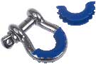 Daystar® KU70056RB D-Ring Isolator; Shackle; Blue; Pair