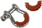 Daystar® KU70056RE D-Ring Isolator; Shackle; Red; Pair