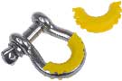Daystar® KU70056YL D-Ring Isolator; Shackle; Yellow; Pair