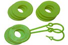 D-Ring Isolator Washer Locker Kit (Fluorescent Green)