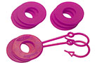 D-Ring Isolator Washer Locker Kit (Fluorescent Pink)