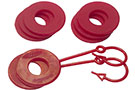 D-Ring Isolator Washer Locker Kit (Red)