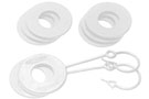 D-Ring Isolator Washer Locker Kit (White)