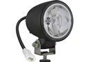 Delta 300H Series Xenon Light with clear lens in black housing with rotating stem