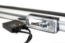 Delta Roof HID Aluminum Light Bar with clear lens in black housing
