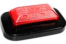 3.25-inch x 2-inch Red LED Rectangular Stop Light