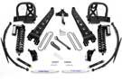 Fabtech® K2143B 8 In. Radius Arm System w/ Front 4.0 Coilovers, Leafsprings & Rear Performance Shocks