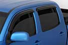 Factory Outlet window vent visors on Toyota Tacoma
