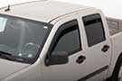 Chevy Colorado Crew Cab and Factory Outlet window vent visors
