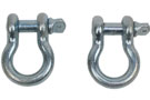 2-piece set of Fishbone Offroad Zinc D-Rings