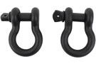 2-piece set of Fishbone Offroad Black D-Rings