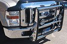 Go Rhino 3000 Series Chrome Step Guard Installed on a Ford Truck