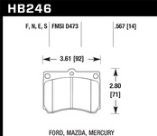 Hawk Performance HPS Disc Brake Pad