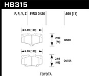 Hawk Performance HPS Disc Brake Pad