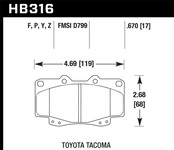 Hawk Performance HPS Disc Brake Pad