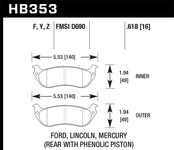 Hawk Performance HPS Disc Brake Pad