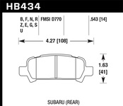 Hawk Performance HPS Disc Brake Pad
