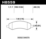 Hawk Performance HPS Disc Brake Pad