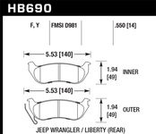 Hawk Performance HPS Disc Brake Pad