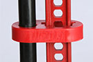 Holds the Hi-Lift jack handle to the upright steel bar