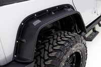 Lund rear flat-style fender flare in textured black finish