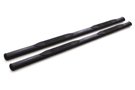 Black 4-inch Oval Straight Tube Nerf Bars from Lund