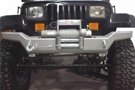 Mountain Off Road High Clearance Rock Proof Front Bumper on a Jeep