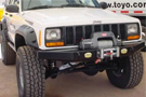 Mounted Black Rock Proof Front Bumper