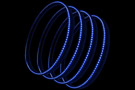 Set of 4 Oracle Blue LED Illuminated Wheel Rings