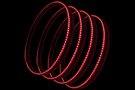 Set of 4 Oracle Red LED Illuminated Wheel Rings