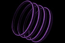 Set of 4 Oracle Purple LED Illuminated Wheel Rings