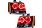 Oracle Pre-Assembled LED Headlights, Red Halo