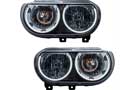 Oracle Pre-Assembled Chrome Headlights, White Halo