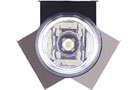 PIAA DR305 LED Daytime Running Light in chrome round housing with clear lens