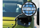 PIAA window mount LP540 driving lamp installed on Jeep Wrangler