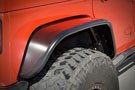  Jeep sporting Extra Wide Rear Crusher Flares in bare aluminum finish