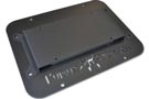 Wide vent Tire Carrier Delete Plate II w/ License Plate Mount