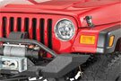 Jeep Wrangler sporting Rampage 7-inch round H4 MSR headlights