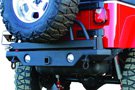 Rear Recovery Bumper w/ Swing-Away Tire Mount on a Jeep