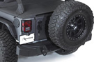 Rampage Trail Guard Rear Bumper on a Jeep w/ spare tire