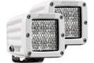 D-Series Pro driving diffused light is available in black and white powdercoat finish and offered in single or in pairs