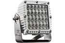 Rigid Q-Series driving light with a durable white finish