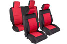 Smittybilt Neoprene Front & Rear Seat Cover Set in red