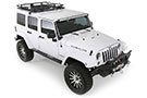 Jeep Rubicon sporting Smittybilt Bolt-Together Defender Rack