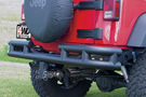 Gloss Black HighRock 4×4 Rear Tubular Bumper  on a Jeep