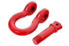 Gloss Red 3/4 inch, D-Ring Shackle with 4.75 ton rating