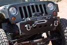 Smittybilt D-Ring Shackles installed on a Jeep Bumper