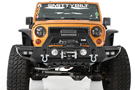 Smittybilt Stryker Front Bumper Wings with a bumper on a Jeep