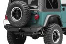 Jeep Wrangler sporting a XRC Rear Tire Carrier Bumper